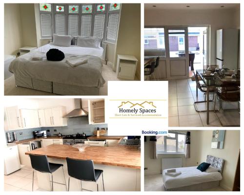 The Ampthill 3BR House By Homely Spaces Short Lets & Serviced Accommodation with PARKING 30pc - OFF MONTHLY STAYS gîte à louer Chimney Corner public house