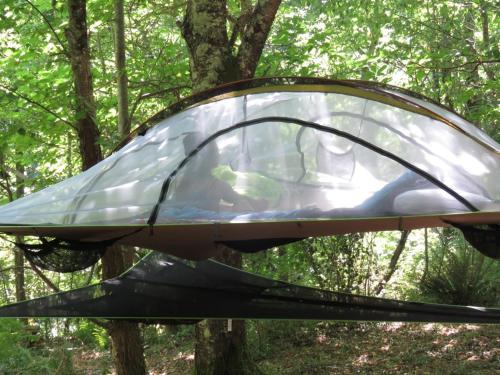 Tente suspendue au coeur de la forêt 3