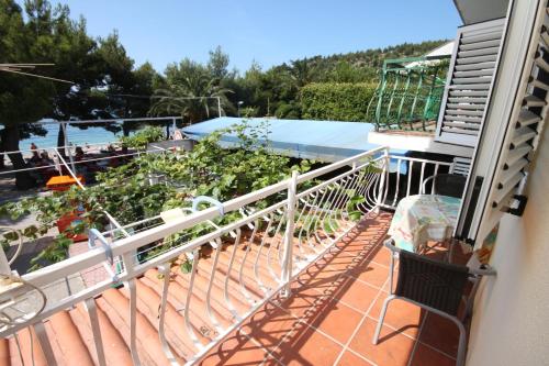 Erkély/terasz, Apartments by the sea Drvenik Donja vala, Makarska - 6658 in Drvenik