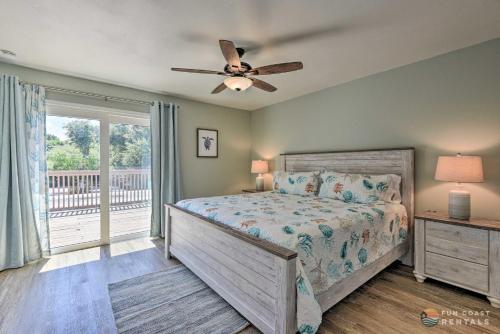 Beachside Getaway with Private Fenced Yard & Fire Pit STEPS from Flagler Avenue!