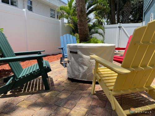 Beachside Getaway with Private Fenced Yard & Fire Pit STEPS from Flagler Avenue!