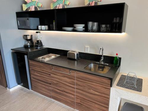 KAAB South Beach - Beautiful Big Studio - Rooftop pool ocean view in Playa del Carmen, Mexico