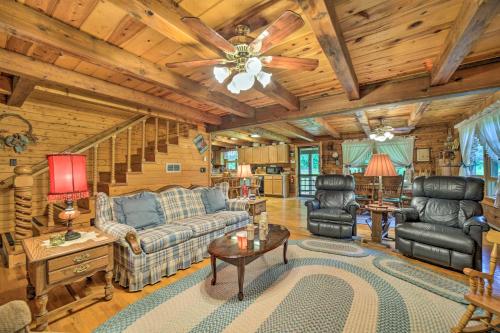 Scenic Creekside Cabin with Wraparound Porch!