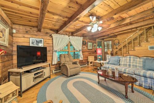 Scenic Creekside Cabin with Wraparound Porch!