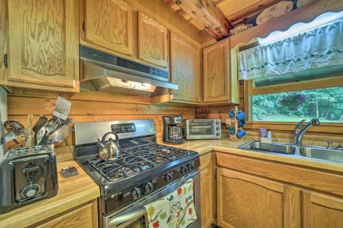 Scenic Creekside Cabin with Wraparound Porch!