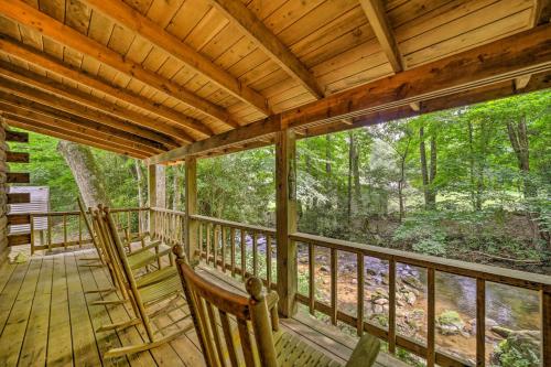 Scenic Creekside Cabin with Wraparound Porch!