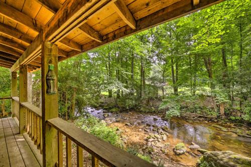 Scenic Creekside Cabin with Wraparound Porch!