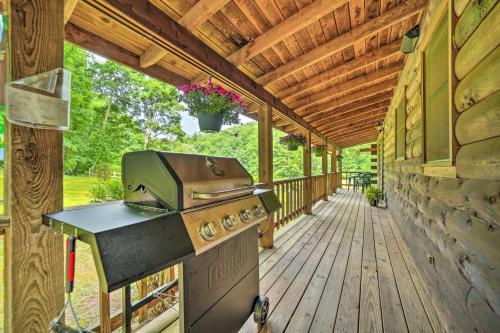 Scenic Creekside Cabin with Wraparound Porch!