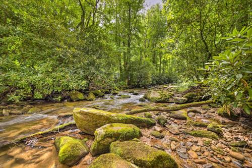 Scenic Creekside Cabin with Wraparound Porch!