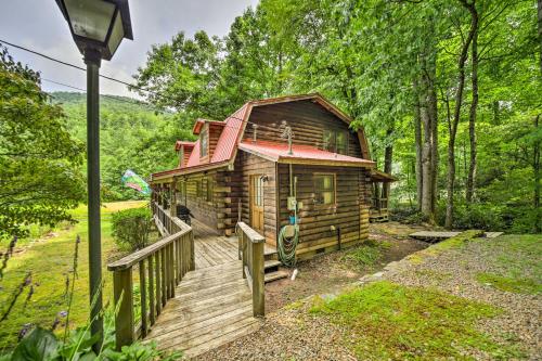 Scenic Creekside Cabin with Wraparound Porch!