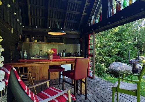 Puise saunahouse and outdoor kitchen at Matsalu Nature Park in Puise