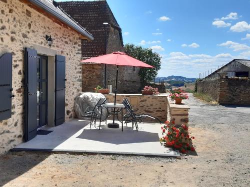 balcon/terrasse, gite de La Carrière (gite de La Carriere) in Laguiole