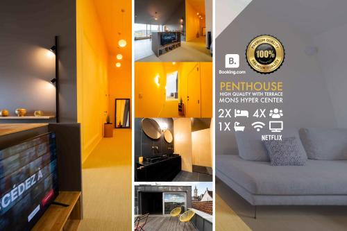 Luxury Penthouse & Terrace - Mons City Center - Location saisonnière - Mons