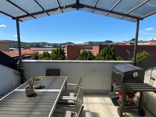 Rooftop openspace with balconies parking and bbq