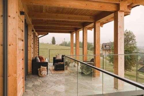 balkon/terras, Osada Matygówka (Osada Matygowka) in Bialy Dunajec