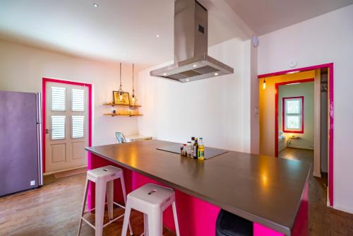 주방, Wynwood Boutique Hotel Curacao in 윌렘스타트