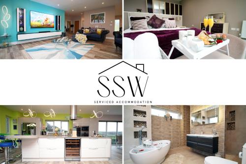 Ty Marlyn, SA4, by Stay South Wales - Sleeps 12, Free WiFi & Parking with EVC - Hot Tub, 2 Games Rooms gîte à louer Sylen