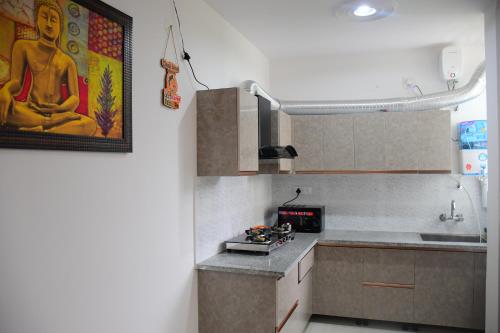 Kitchen, River Stay - Homestay by Wanderlust Rural Tourism in Jhajra