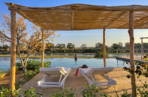 Peldbaseins, Kudu Safari Camp in Haluabagala