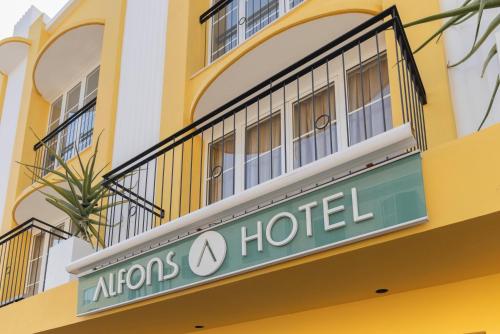 Eingang, Alfons Hotel in Menorca