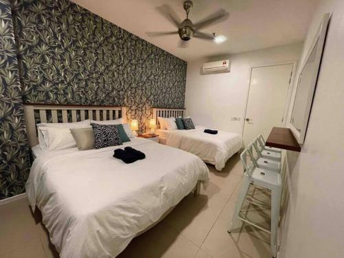 Arcoris Mont Kiara - Huge Balcony for 8 pax 1B1BR - 2 queen and 1 Partition Room Bunk Bed, Kuala Lumpur (fotografie 5)