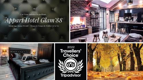 Appart Hotel GLAM88 Suites avec SPA et Sauna Privatif