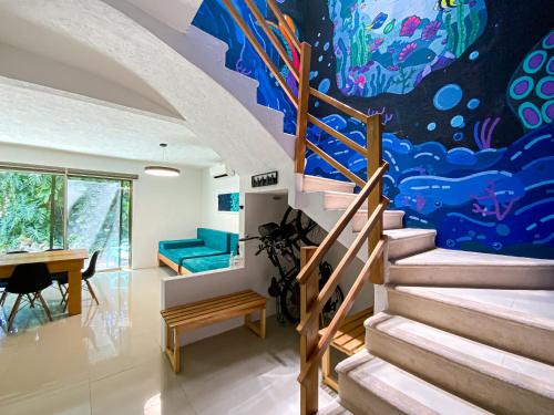 Villa Selvática con Piscina Privada en Playa del Carmen (Villa Selvatica con Piscina Privada en Playa del Carmen) in 시티 센터