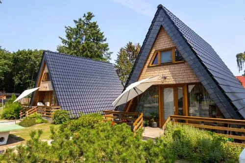Finnhütten in Freest in Freest, Deutschland