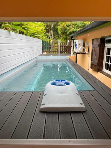 Swimming pool, villa sofaia Guadeloupe in Sainte Rose
