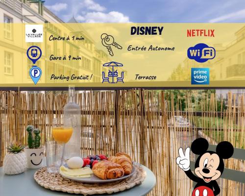 Le bleu, très bien situé 1mn centre commerciale, Disney PARKING GRATUIT - Location saisonnière - Serris