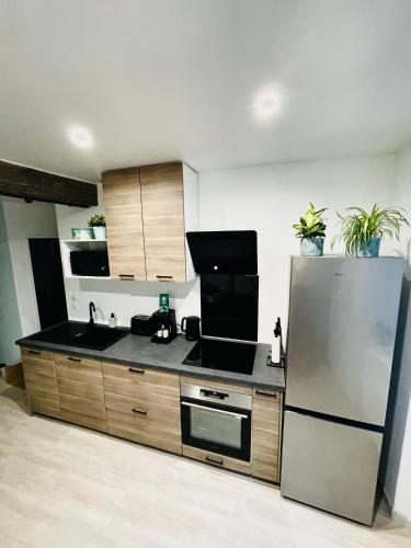 Kitchen, Appartement « cocooning » au bord du Loing in Nemours