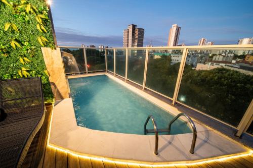 Balcony/terrace, Hotel Meridional in Fortaleza City Center