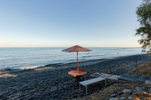 House on the black beach with sea view and parking