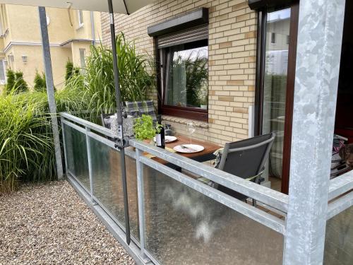 Balkon/terasa, Fewo Strandkörbchen (Fewo Strandkorbchen) in Dahme