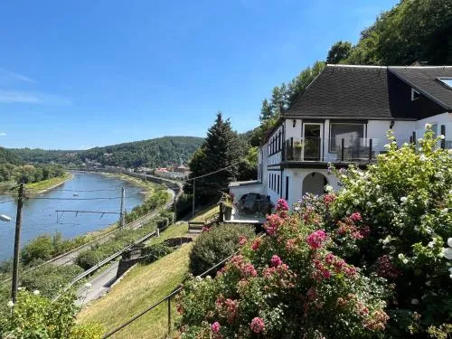 Sächsische Schweiz Ferienhaus mit Elbblick Sauna und Kamin in Königstein Sächsische Schweiz, Deutschland
