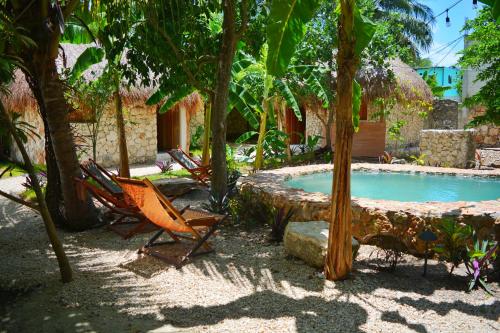 Aldea Che-Eek , con acceso a club de playa privado y desayuno incluido – Bacalar, TX