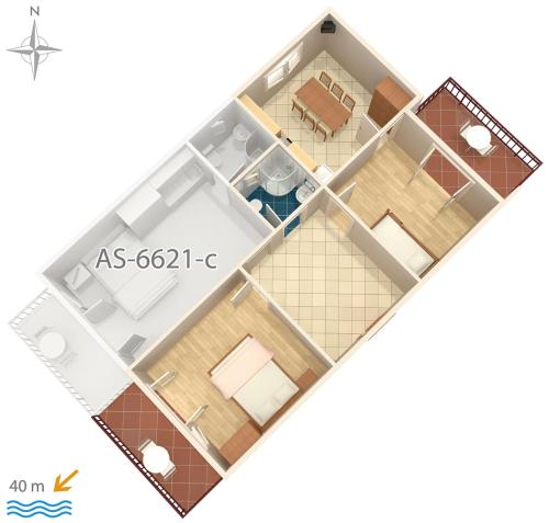 Apartments by the sea Starigrad Paklenica - 6621 - image 7
