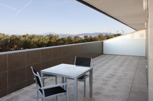 ระเบียง/ชานเรือน, Suittes Hotel in อัลเจซิราส