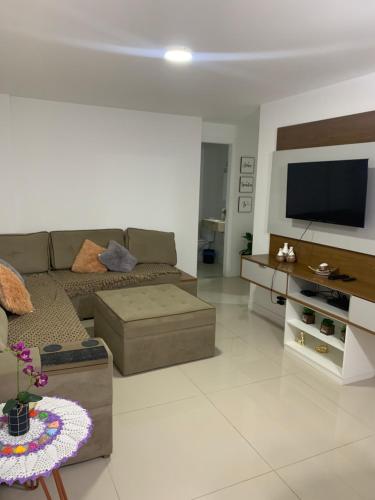 apartamento de frente para o mar com linda area de lazer