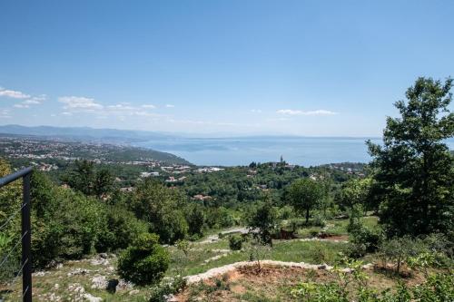 Villa Kruno, with the pool and spectacular sea view