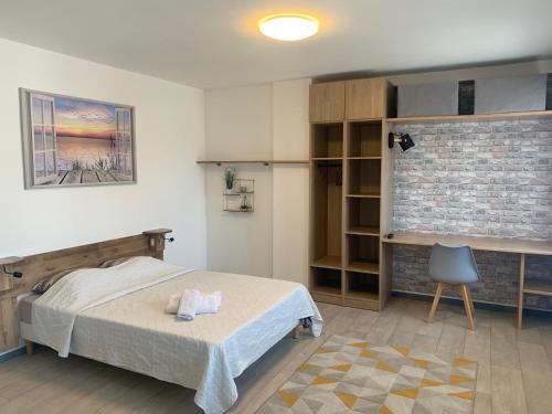 1 double bed