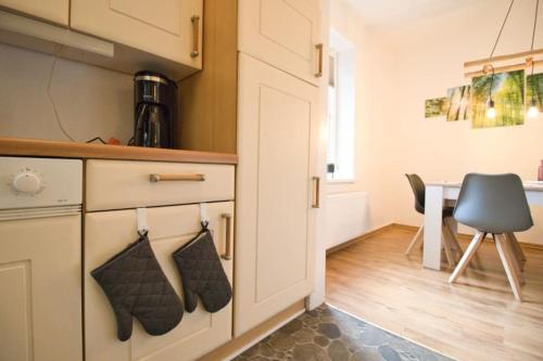 مطبخ, Ferienhaus Haas - Am Heidschnuckenweg in Fassberg