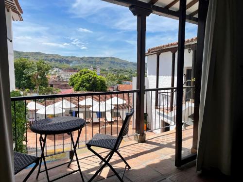 陽台/露台, 波薩達拉斯特拉姆帕斯精品酒店 (Hotel Boutique Posada Las Trampas) in 昂達