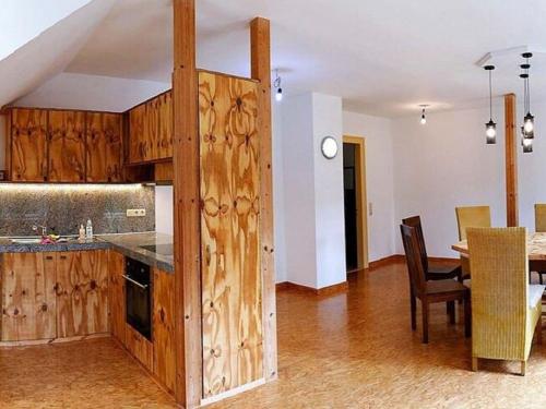 Kitchen, Charming flat on two floors in a villa with a park in Großschirma in Reinsberg