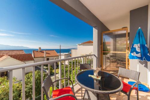 陽台/露台, Apartments by the sea Brist, Makarska - 11078 in 巴斯