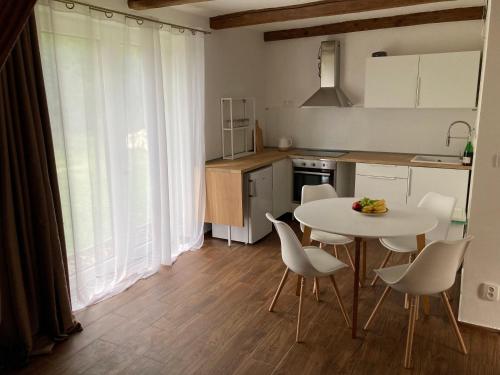 Kitchen, Apartmany u reky Nezarky in Lásenice
