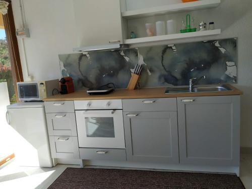 Konyha, Relax y naturaleza en Bourg-Madame/Puigcerdà. (Relax y naturaleza en Bourg-Madame/Puigcerda.) in Bourg-Madame