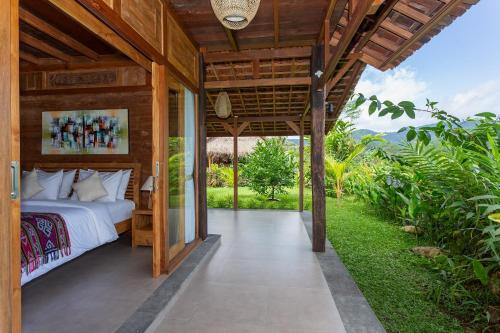 Balcony/terrace, Kubu Sakian Villa in Sidemen