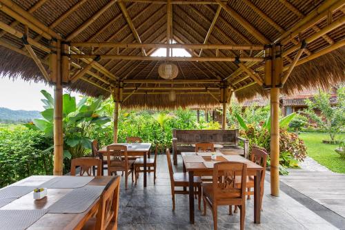 Restaurant, Kubu Sakian Villa in Sidemen