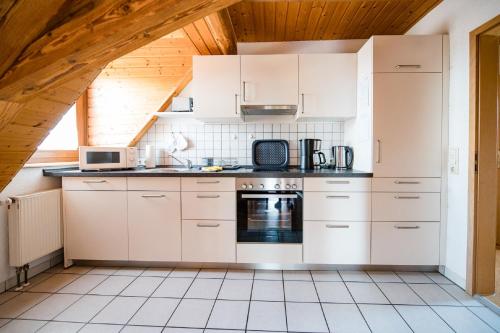 virtuve, Appartementanlage Marianne in Merkendorf (Bavaria)
